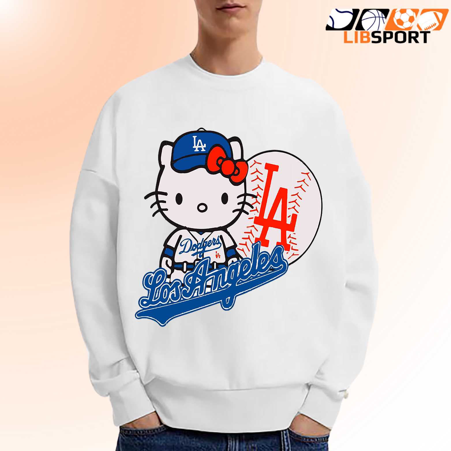 Hello Kitty T Shirt, Los Angeles Dodgers Tee, Unisex Shirt